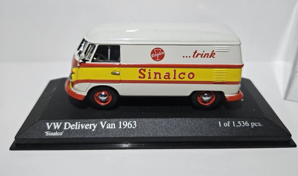 Minichamps 1:43 VW T1 LIEFERWAGEN DELIVERY VAN Sinalco LIMITIERTE EDIT. 1536 PCS - Bild 4 von 4