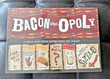 Late For The Sky Bacon Opoly Board Game COMPL...