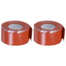 2 Rolls Self Fusing Silicone Tape 1"x10ftx0.02" Waterproof Seal Tape Red