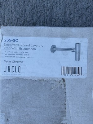 Jaclo 255-PCH - JACLO DECORATIVE ROUND TRAP - 1 1/4'' WALL OUTLET
