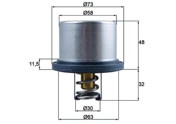 Mahle Thermostat, KüHlmittel THD 5 75-image
