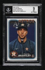 2024 Series 2 Golden Mirror Image Variation Michael Brantley #381 BGS 9 MINT b4d