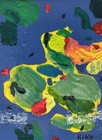 Aerial View, Small Original Abstract Painting 8”x6” by Miss Rina of Studio MRAO — photo 1