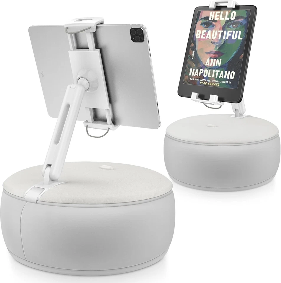Ergonomic Tablet Pillow Stand with 360° Swivel - Perfect for Moms & Dads - Image 3 of 4