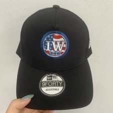 IW 300 USA Embroidered Flag Black Mesh Trucke...