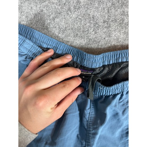 Vintage 90s Patagonia Performance Baggies Shorts Mens Medium Blue Mesh Lined - Picture 2 of 3