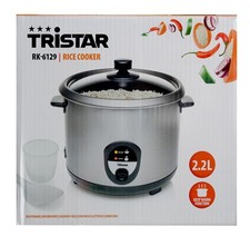 Tristar Reiskocher 2,2L Edelstahl/Schwarz 900...