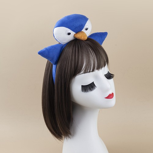Cerchietto a forma di pinguino per bambini adulti accessorio per capelli carino copricapo 3D - Foto 17 di 22