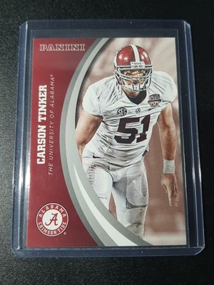 #15 - Carson Tinker - Panini Alabama Crimson Tide Team Collection 2015