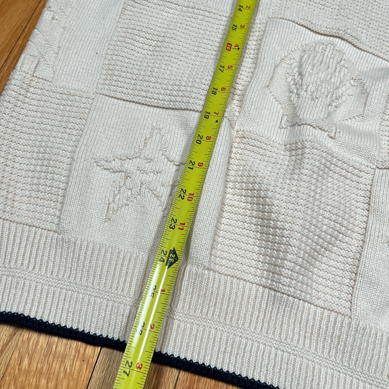 VTG Binghamton Knitting Nautical Patchwork Sweate… - image 10