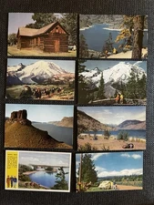 Washington National Parks POSTCARD LOT Old Post Card Views USA Roadside America