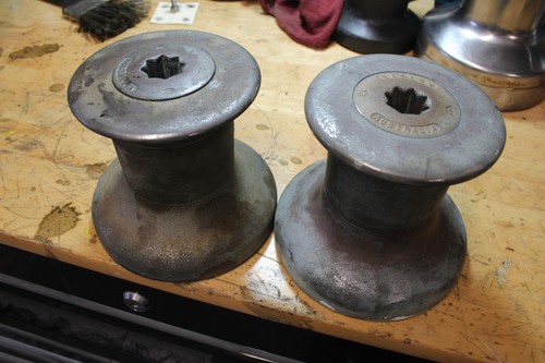 Pair of Barlow 20 bronze winches work great look decent