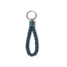 Leather Key Fob Car Weave Keychain Ring Woven Strap Braided Key Chain for Alc...