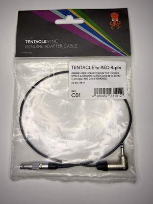 TENTACLE Sync C01 to RED 4 pin LEMO Timecode Cable 3.5mm- 4 Pin Lemo 40 cm