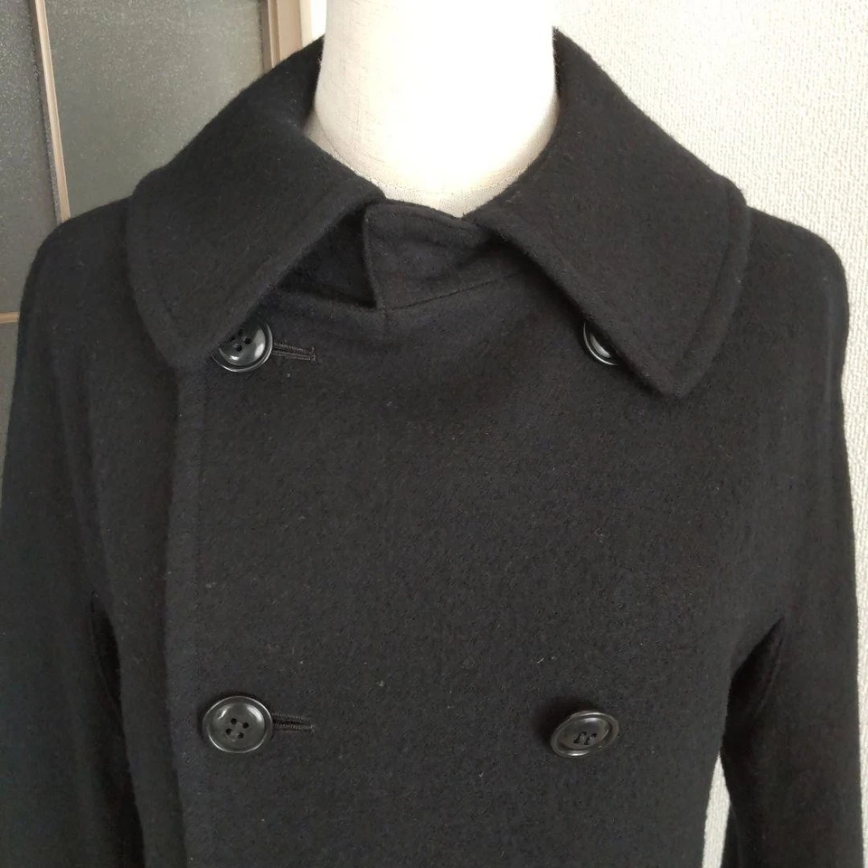 USED YOHJI YAMAMOTO + NOIR WOOL SHORT TOPPER COAT ACCEPTABLE - Image 2 of 4