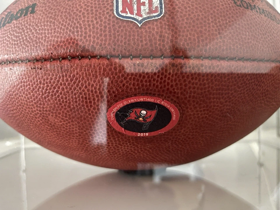 2019 Tampa Bay Game Ball Game Issued Wilson The Duke Prepped NFL Football - Image 2 of 3