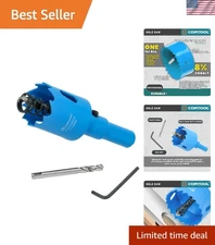 Versatile 1 Inch Hole Saw Kit for DIY Projects - Includes Arbor and Drill Bit