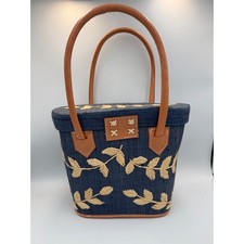 Turn Lock Medium Straw Exterior Bags Handbags for Women for sale - Main Image