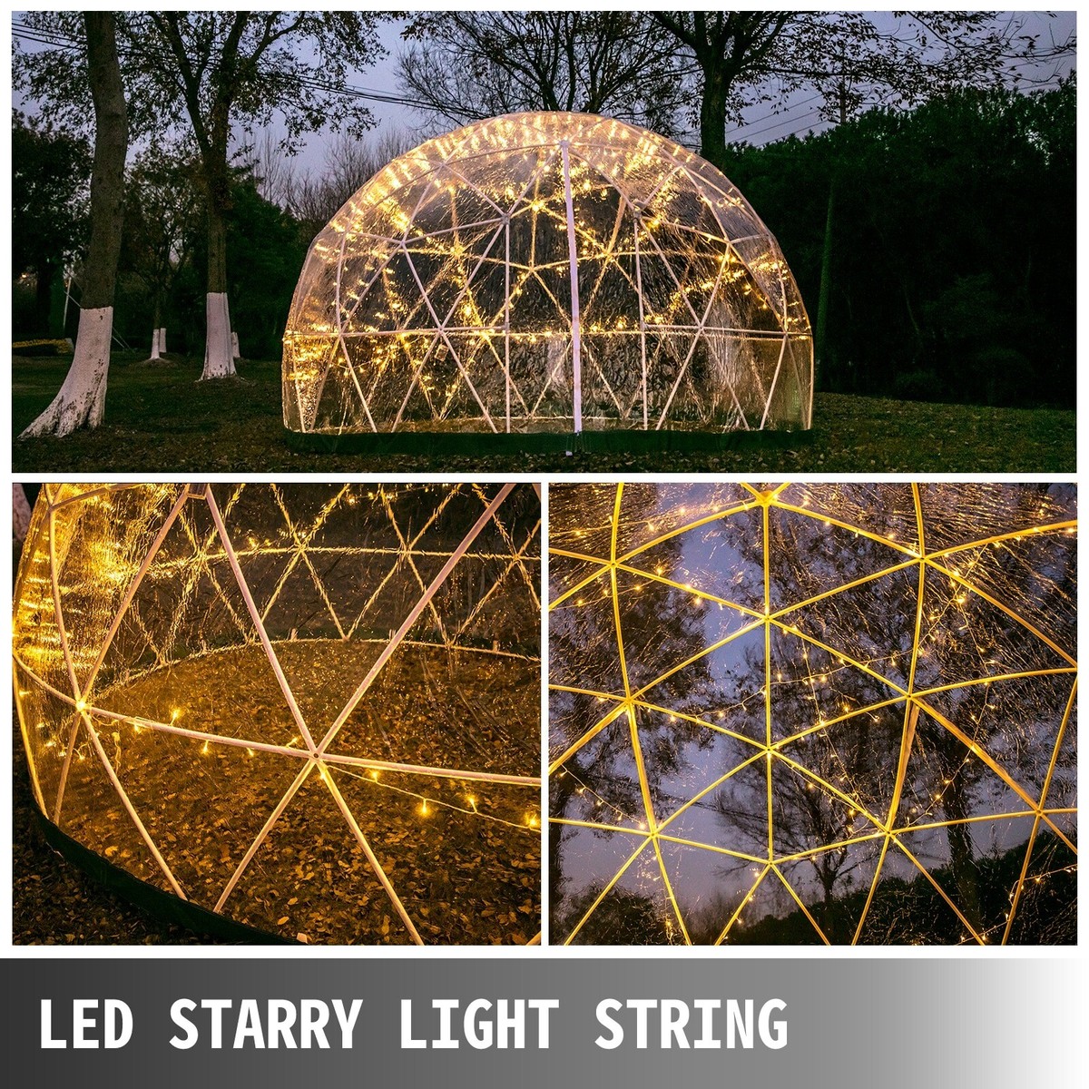 Bubble House Dome Tent Garden Igloo PVC & Mesh Cover +