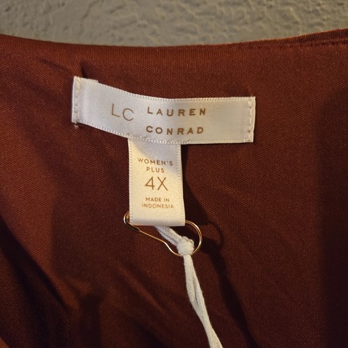 LC Lauren Conrad New Womens Multicolored Floral Long Sleeve Fit & Flare Dress 4X - Picture 11 of 13