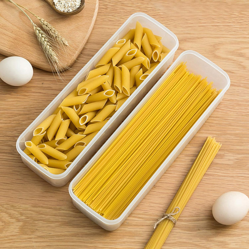 2Pcs Pasta Storage Container Kitchen Spaghetti Food Storage Box - Noodle Caniste - Picture 4 of 9