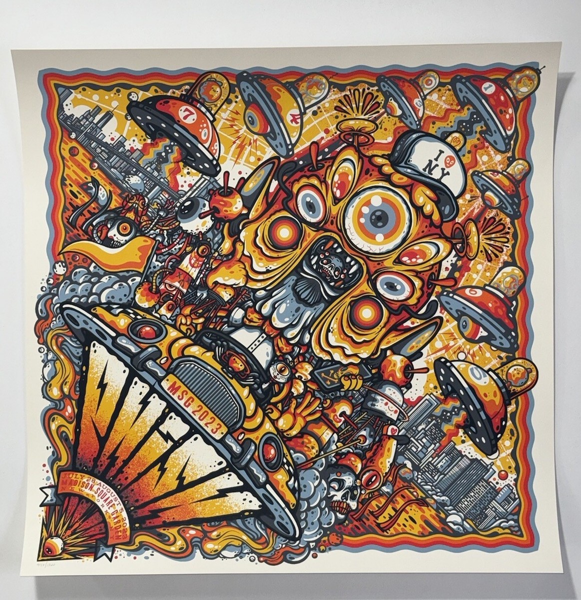 Phish Poster Madison Square Garden NYC MSG 2023 #'d Official