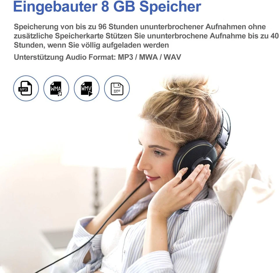 Spion Abhörgerät 8GB Wanze Voice Recorder Diktiergerät Spy 8GB getarnt Mini Auto - Bild 4 von 4
