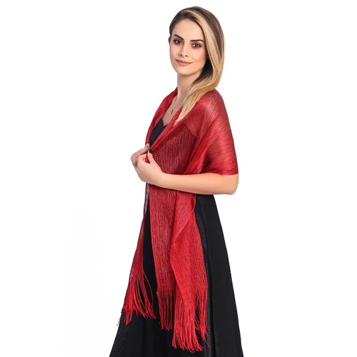 Shining Soft Shawl Tassel Lace Dance Wedding Party Evening Dress Lady Shawl - Picture 12 of 43