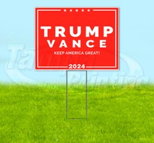 TRUMP VANCE 2024 MAGA FJB 18x24 Yard Sign Snipe Election YS00039