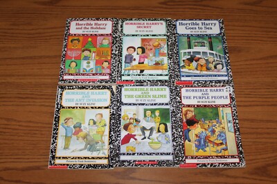 6 Horrible Harry Suzy Kline Chapter Books Lot Secret Ant Slime Purple Sea 