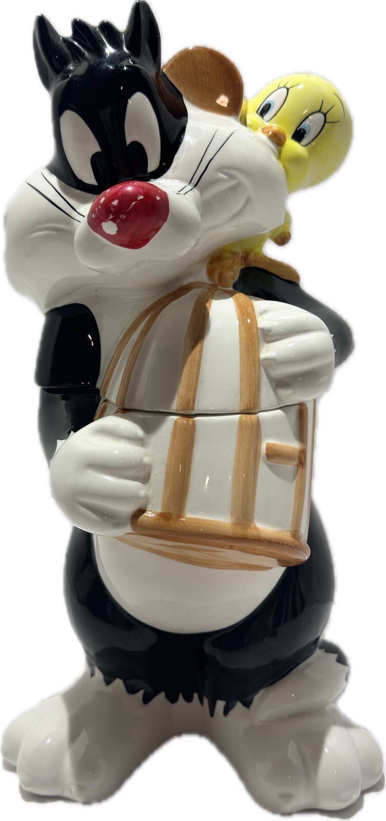 Vintage 1993 LOONEY TUNES Warner Bros SYLVESTER and TWEETY Bird Cage