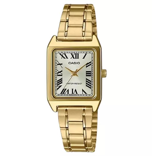 CASIO LTP-V007G-9B Stainless Steel Quartz WR Woman Metal Wrist Watch - Picture 1 of 2