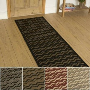 Détails Sur Extra Long Marron Rouge Noir Beige Gris Sol Hall Couloir Chemin Tapis Tapis