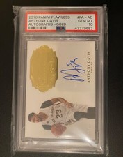 2016 Panini Flawless Gold Auto Anthony Davis 10/10 PSA 10, Pop 1