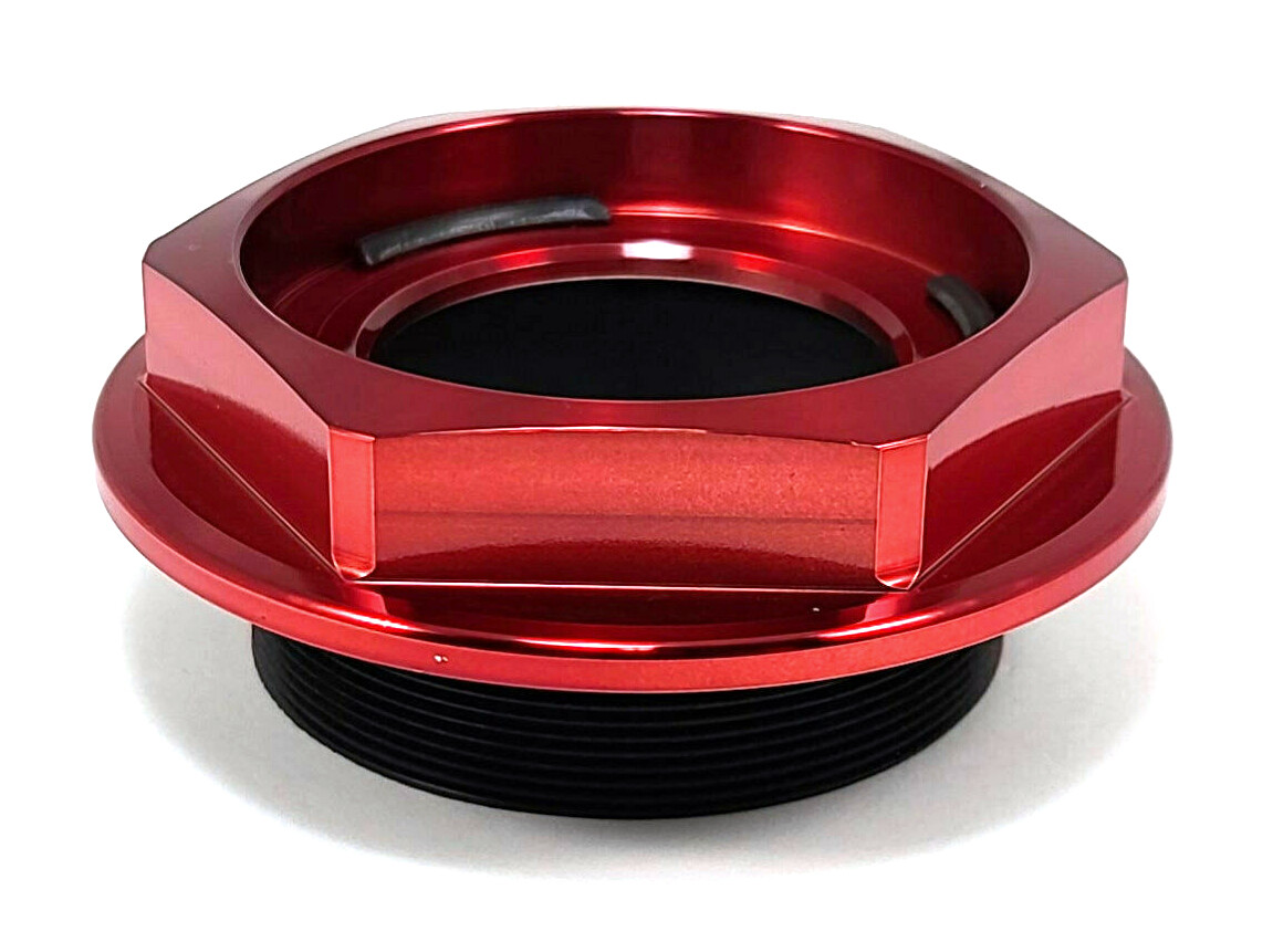 4x Rotiform Red Hex Screw In Wheel Rim Center Cap 3-1/8