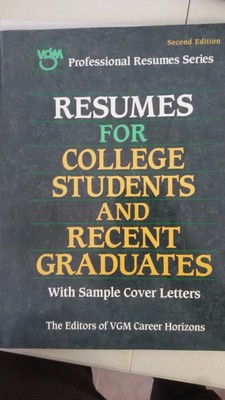 Resumes for College Students and Recent Graduates Paperback   March 11, 1998