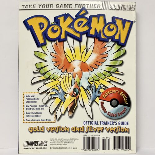 Pokemon Gold and Silver Strategy Guide Brady 2000 Good Condition - Picture 2 of 2