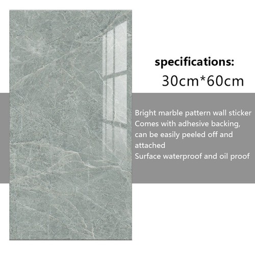 PVC 3D Marble Tiles Wall Sticker Self-Adhesive Stick On Kitchen Bathroom Decor - Picture 74 of 128