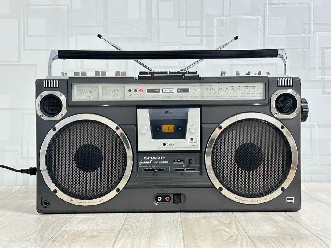 ラジオ・コンポ SHARP SEARCHER GF-305ST SHARP GF-305 11W Vintage Boombox 1978 Radio Cassette