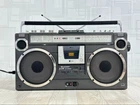 SHARP GF-305 11W Vintage Boombox 1978 Radio Cassette Recorder Retro Audio Used