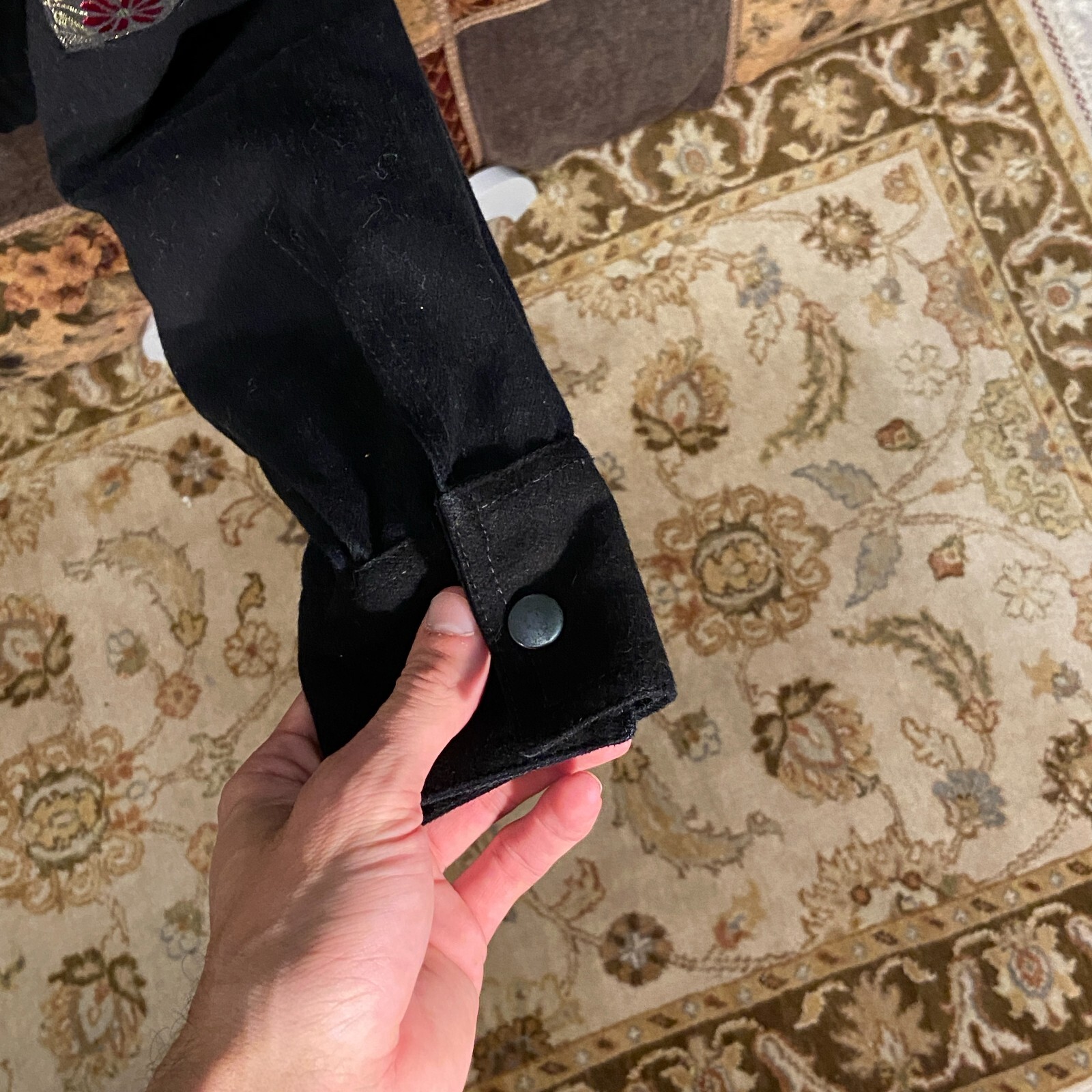 Modi Christmas Patchwork Embellished Lined Bomber… - image 14