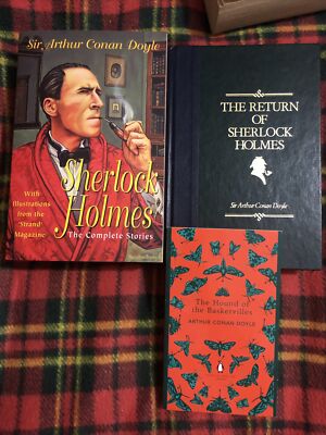 3 x Sir Arthur Conan Doyle Sherlock Holmes Complete/Hound Baskervilles/Return