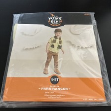 Park Ranger Toddler Costume, HYDE and EEK Size 4-5T Shirt and Hat New