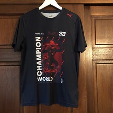 Red Bull Racing T-Shirt F1 MAX VERSTAPPEN 33 World Champion VGC Medium 2021