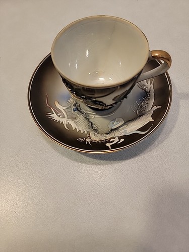 Vtg Maruku China Japanese Dragonware Tea Set Hand Painted Moriage 9pcs Pot Cup - Picture 13 of 22