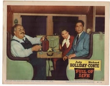 JUDY HOLLIDAY RICHARD CONTE FULL OF LIFE ORIG 1957 11X14 LOBBY CARD LC2149