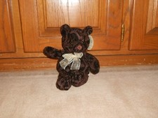 BROWN TEXTURED 10" PLUSH TEDDY BEAR BY TOY WORKS