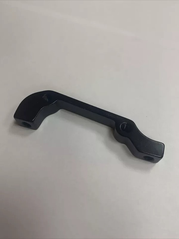 Bicycle Disc Brake Adapter P/S for Rotor Size Rear 160mm Front 180mm - Black