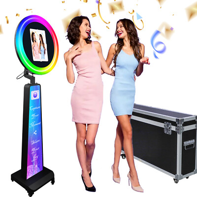 iPad Photo Booth Selfie Photobooth Machine W/Flight Case for Party Wedding NEW