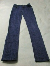 LEVI'S, GIRL'S Blue Cotton Bl Adjustable Waist Butterfly Denim Leggings, Size 12